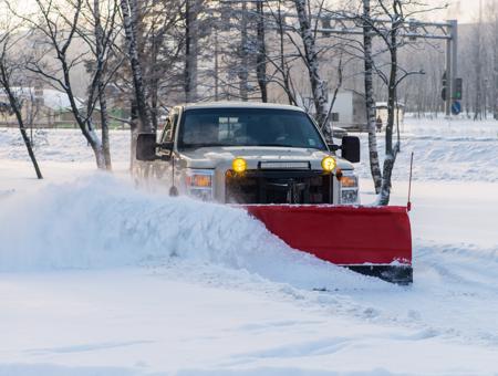Commercial snow plowing ancaster